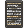 thumbnail image 1 of Bathroom Rules Silly Sign, 1 of 1