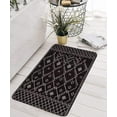 thumbnail image 1 of Bathroom Runner Rug 18x47 inch Long Boho Bath Mat Non-Slip Moroccan Farmhouse Gray Bath Rug Soft Velvet Machine Washable Bathroom Mats for Tub Sink Shower, 1 of 6