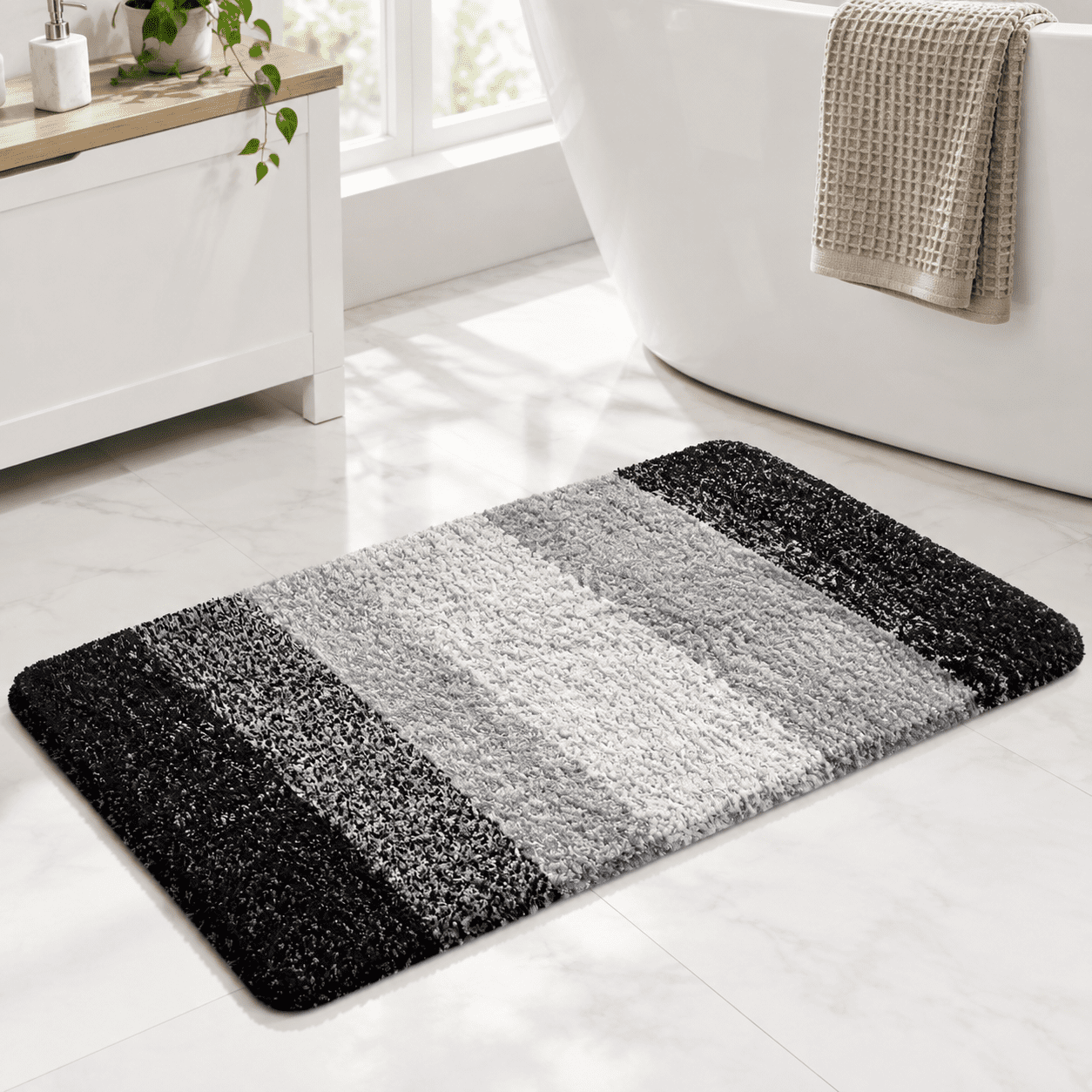 Bathroom Runner Rug 47x20 Extra Soft Absorbentfiber Bath Rugs - Walmart.com