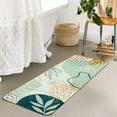 thumbnail image 1 of Bathroom Runner Rug Green Botanical Long Bath Mat Non-Slip Modern Boho Bath Rug Soft Velvet Machine Washable Floor Mats Aesthetic Design for Bathroom Tub Shower,20''''x59'''', 1 of 6
