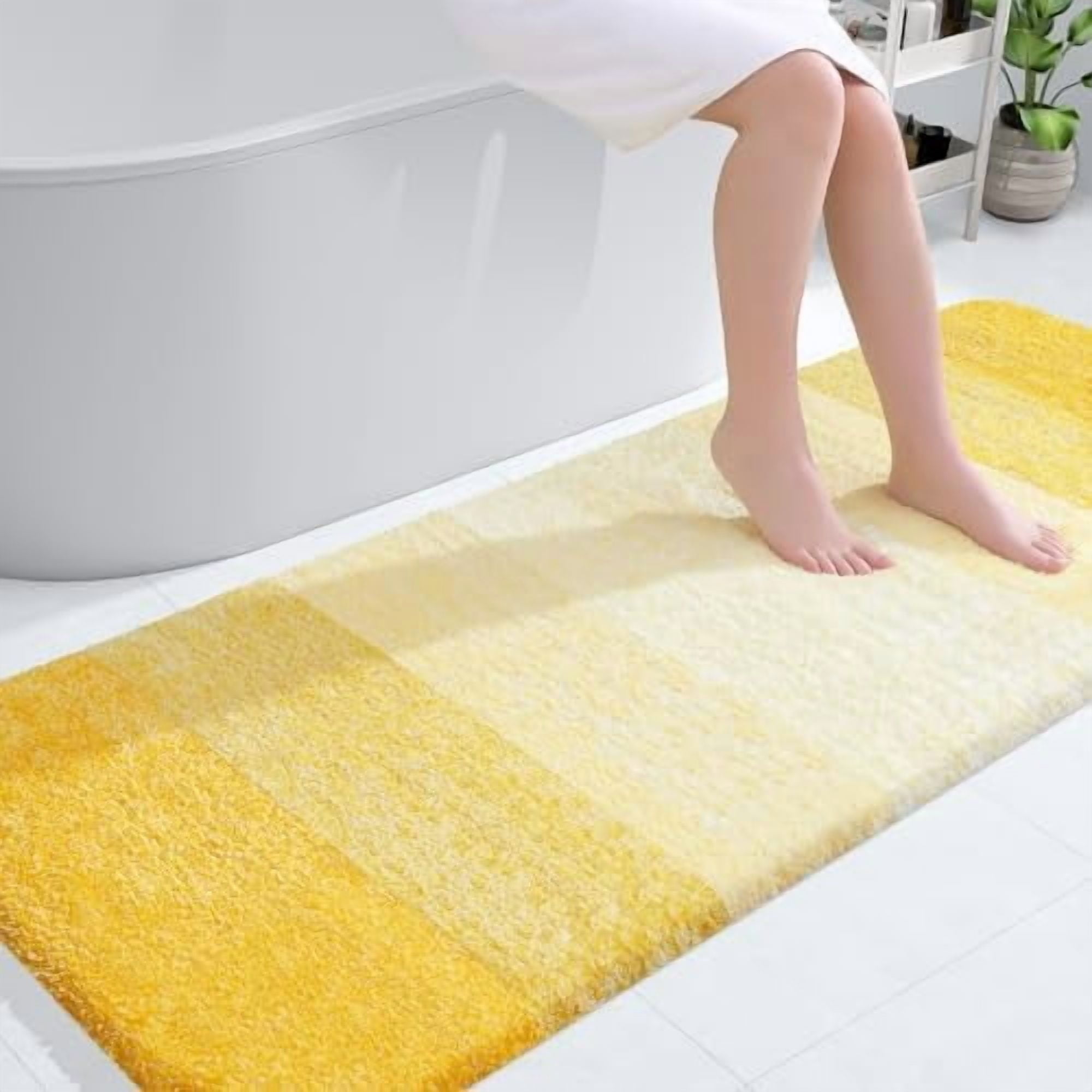 Bathroom Runner Rugs 59x24, Extra Soft Absorbent Microfiber Bath Rugs ...