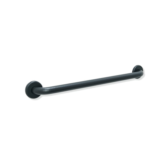 Bathroom Safety Grab Bar - Matte Black/Shower Tub Toilet Steps ADA/304 Stainless Steel/Shurgrip/ 18"