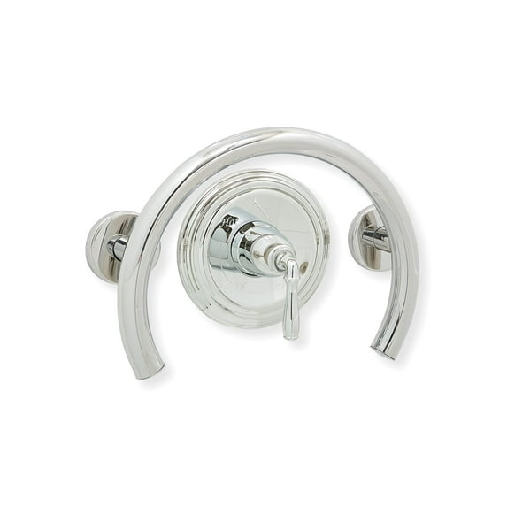 Bathroom Safety Grab Bar Ring for Bathtub & Shower Valve/304 Stainless/Polished Chrome/ 12" x 10"