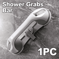 Bathroom Safety Handle for Elderly - Suction Cup Grab Bar with Strong Vacuum Seal, Anti-Slip Design, Flip Lock Technology - Portable Shower & Tub Assist Rail - 240lb Capacity No Drilling
