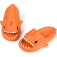thumbnail image 1 of Bathroom Sandals Cute Shark Slippers for Women Men, Shower Slides Casual Beach Shoes Anti-Slip Novelty Open Toe Lightweight Sole Sandals, 1 of 7