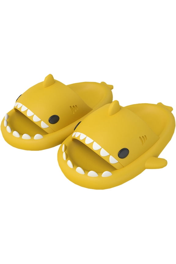Bathroom Sandals Cute Shark Slippers for Women Men, Shower Slides Casual Beach Shoes Anti-Slip Novelty Open Toe Lightweight Sole Sandals