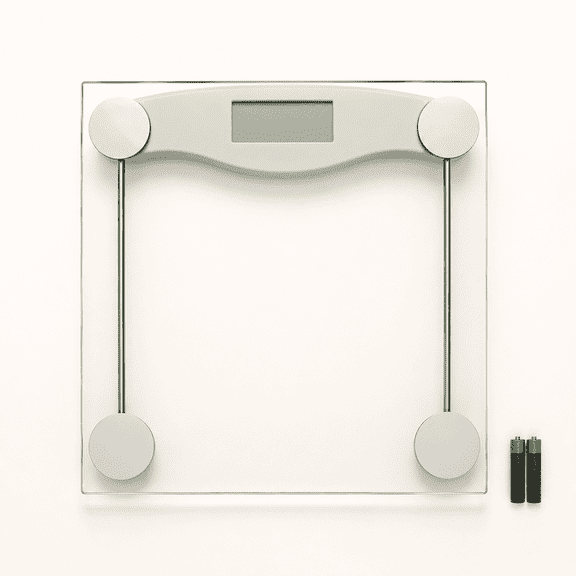 Bathroom Scale for Body Weight Digital Weighing Scale Grey | 0.2lb Steps, 330lb Capacity, Clear Screen, Step-On Technology, Accurate Electric Weight Loss Watcher, Included Battery, Gifts
