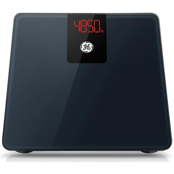 Bathroom Scale for Body Weight, Digital Weight Scales 500lb Heavy Duty Measuring Device People Accurate BMI Weighing Machine with Bluetooth, Black