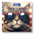thumbnail image 1 of Bathroom Scale, Highly Accurate Digital Body Scale,Precisely Measures Weight up to 400 lbs-Cute Cat Wearing Red Sunglasses With The American Flag In The Background, 1 of 4