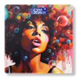 thumbnail image 1 of Bathroom Scale, Highly Accurate Digital Body Scale,Precisely Measures Weight up to 400 lbs-American Woman With Curly Hair Blowing Bubbles, 1 of 4