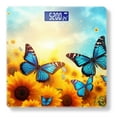 thumbnail image 1 of Bathroom Scale, Highly Accurate Digital Body Scale,Precisely Measures Weight up to 400 lbs-Blue Butterflies In Sunflower Field With Blue Sky, 1 of 4