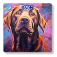 thumbnail image 1 of Bathroom Scale, Highly Accurate Digital Body Scale,Precisely Measures Weight up to 400 lbs-Colorful Portrait Of Brown Labrador Retriever, 1 of 4