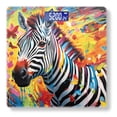 thumbnail image 1 of Bathroom Scale, Highly Accurate Digital Body Scale,Precisely Measures Weight up to 400 lbs-Colorful Zebra Painting With Array Of Vibrant Colors, 1 of 4