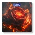 thumbnail image 1 of Bathroom Scale, Highly Accurate Digital Body Scale,Precisely Measures Weight up to 400 lbs-Fiery Red Rose With Embers And Sparks Flying, 1 of 4