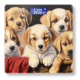 thumbnail image 1 of Bathroom Scale, Highly Accurate Digital Body Scale,Precisely Measures Weight up to 400 lbs-Group Of Puppies In A Basket, 1 of 4