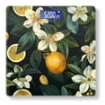 thumbnail image 1 of Bathroom Scale, Highly Accurate Digital Body Scale,Precisely Measures Weight up to 400 lbs-Lemons Surrounded By White Flowers And Green Leaves, 1 of 4