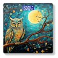 thumbnail image 1 of High Precision Body Weight Scale Smart Bathroom Scales with Large LCD Display(400lbs),Decorative for Bedroom-Owl Perched On The Branch Of Ancient Tree, 1 of 4
