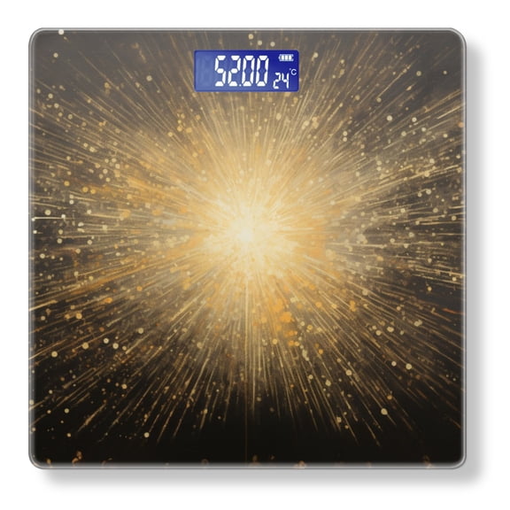 High Precision Body Weight Scale Smart Bathroom Scales with Large LCD Display(400lbs),Decorative for Bedroom-Painting Depicting Explosion Of Light