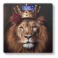 thumbnail image 1 of Bathroom Scale, Highly Accurate Digital Body Scale,Precisely Measures Weight up to 400 lbs-Regal Lion With Golden Crown And Red Rose, 1 of 4