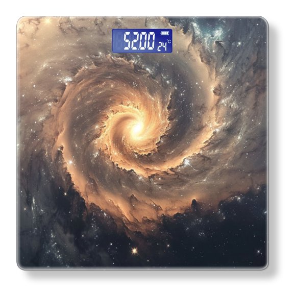 Bathroom Scale, Highly Accurate Digital Body Scale,Precisely Measures Weight up to 400 lbs-Spiral Galaxy With Intense Center And Long Arms