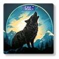 thumbnail image 1 of Bathroom Scale, Highly Accurate Digital Body Scale,Precisely Measures Weight up to 400 lbs-Wolf Howling At The Moon With Mountains, 1 of 4