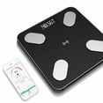 thumbnail image 1 of Bathroom Scale and Smart BMI Scale, Body Fat Scale,Highly Accurate Digital Wireless Weight Scale,Body Tape Measure Included,Black, 1 of 9