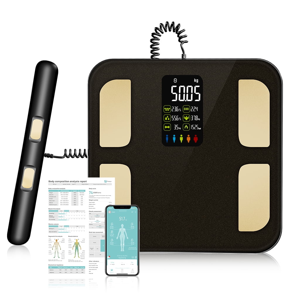 Qardio Base2 Smart Wi-Fi Scale and Body Analyzer: Monitor Weight and Full  Body Composition, Track Progress. App-enabled for iOS, Android, iPad,  Kindle and Multi-user Modes, Black - (Open Box) 