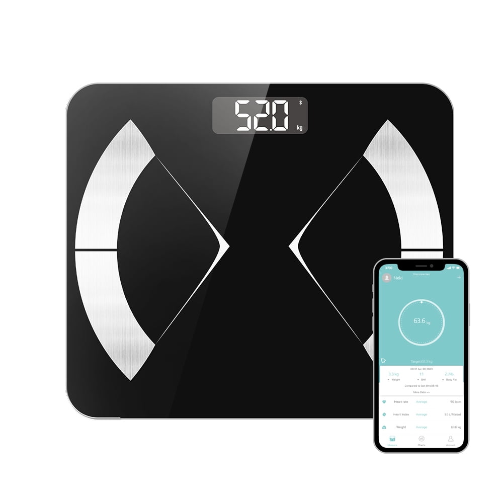 SUGARDAY Health Smart Electronic Weighing Scale, Digital BMI Body