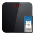 thumbnail image 1 of Bathroom Scales Digital Weight with BMI, Smart Weighing Body Scale with Easy-to-Read Backlit LED & Smartphone App sync with Bluetooth, Sturdy Tempered Glass, 400 lbs, Black, 1 of 9