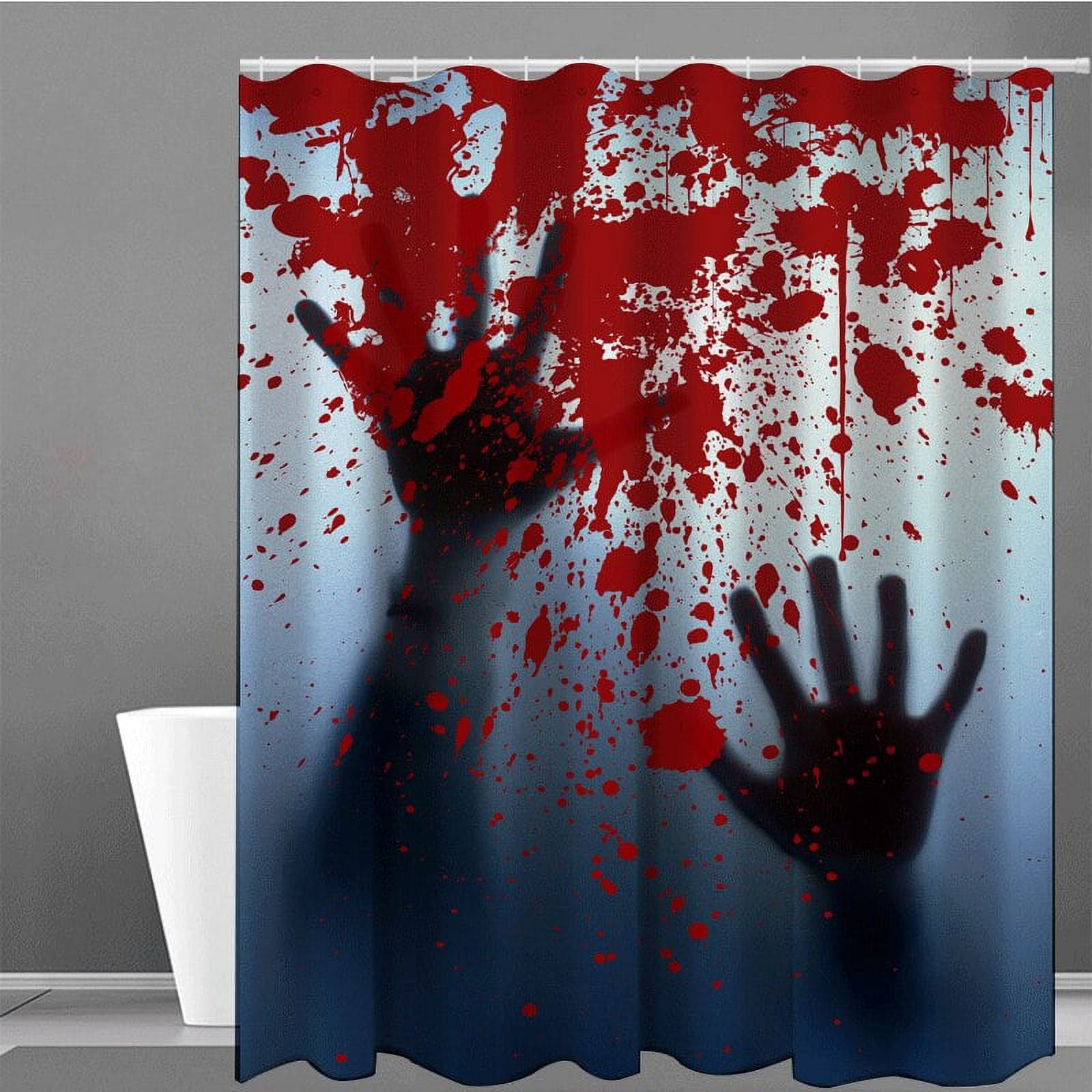 Bathroom Scary 3D Horror Bloody Splatter Halloween Decoration