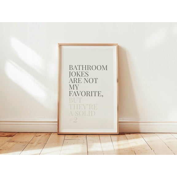 Bathroom Scene Poster