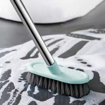 Bathroom Scrub Brush,Deck Brush,Floor Scrub Brush With Long Handle Strong Extendable Floor Scrubbers Shower Kitchen Grout Tile Wall Decks Brush For Scrubbing Heavy Duty(Blue 18*5*1.5in)