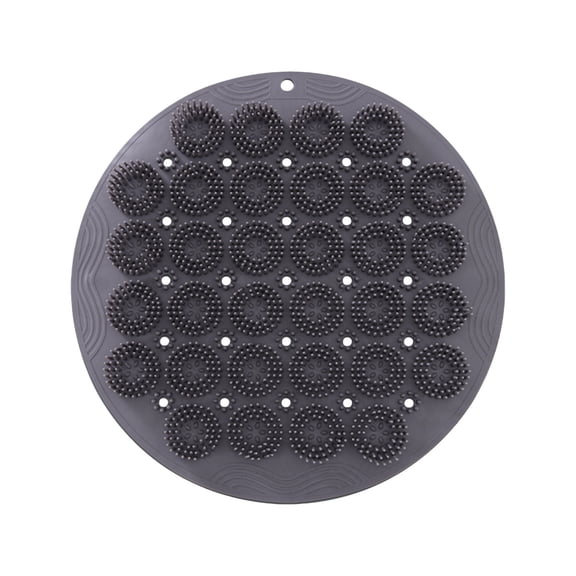 Bathroom Scrubbing Massage Pad with Suction Cup Grip – Non-Slip Foot and Back Cleaner for Safe Showering