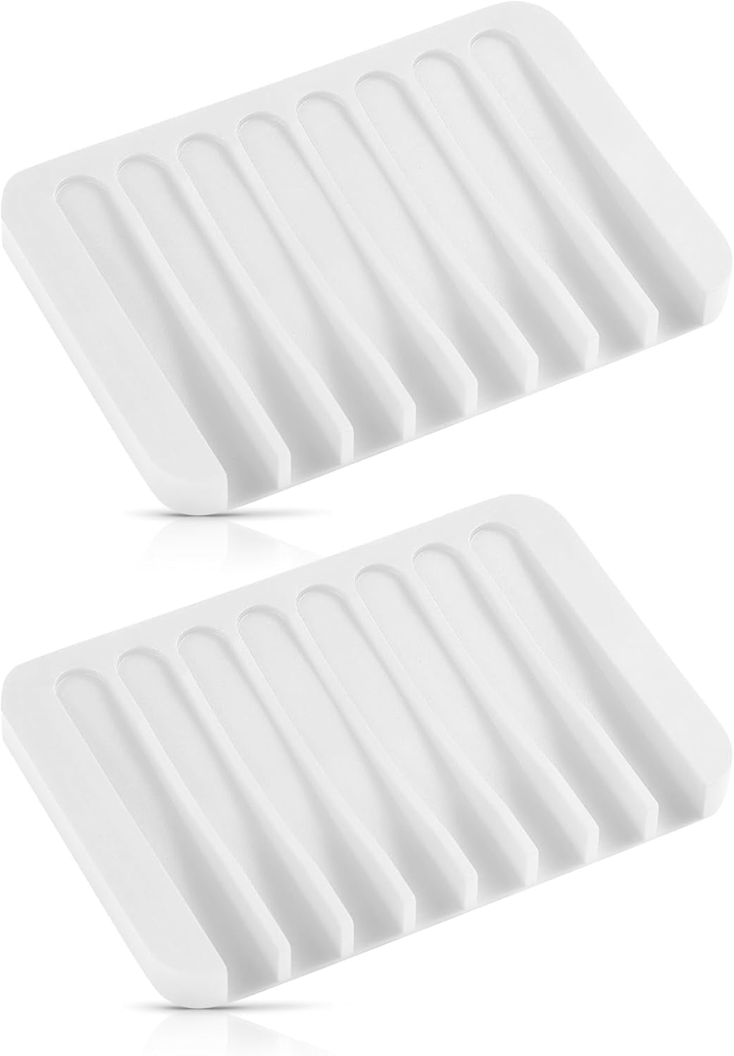 Leaf-Shaped Soap Dish Silicone Molds (2 Styles) – Epoxy Resin Tray Mold, DIY Jewelry Organizer, Bathroom Decoration, Drainable