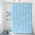 thumbnail image 1 of Bathroom Set Qwtwty Bathroom Shower Curtain Proof Printed Shower Curtain Bathroom Curtain Toilet Partition Curtain No Need to Punch Holes to Provide Hook, 1 of 8