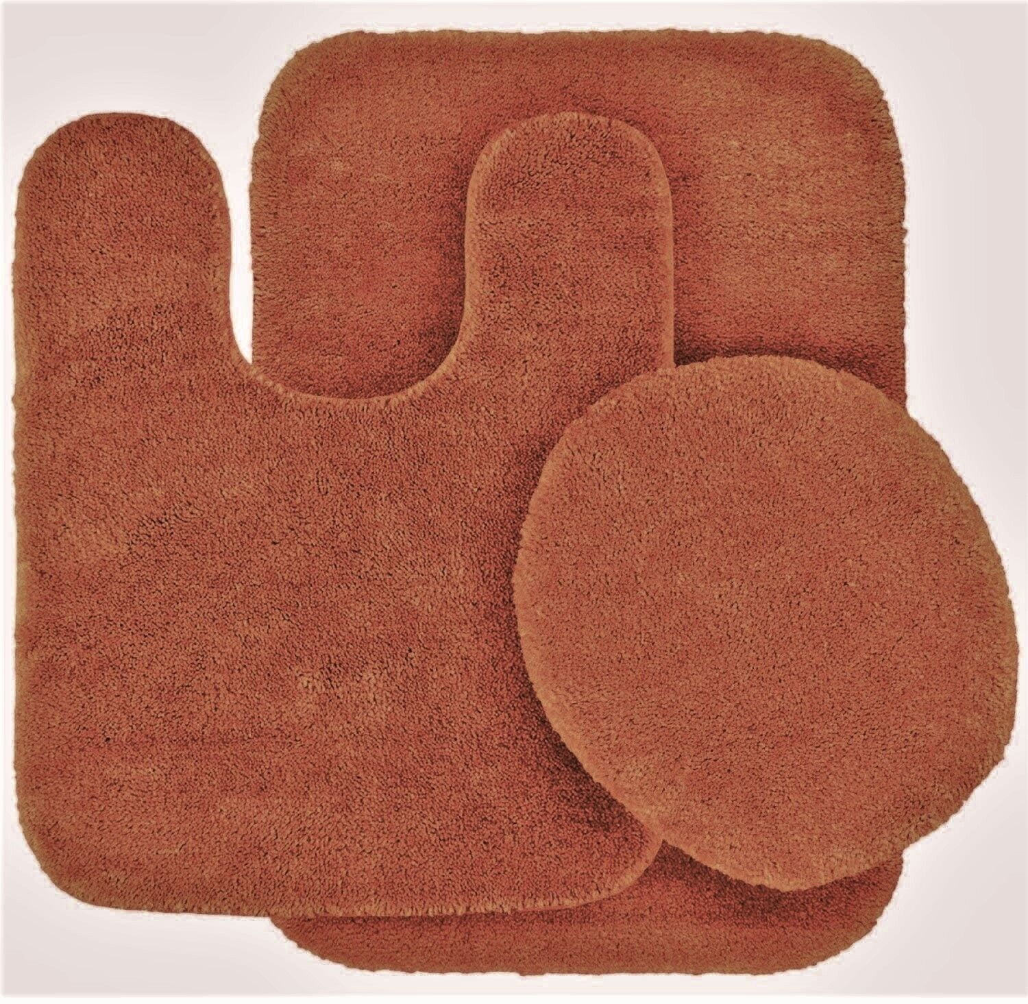Rust colored bathroom towels and rugs deals