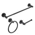 thumbnail image 1 of Bathroom Set, Thicken Space Aluminum 3 PCS Towel bar Set- Matte Black 16-27 Inches Adjustable Bathroom Accessories Set, 1 of 9