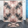 thumbnail image 1 of Bathroom Sets Curtain and Rug Sets 23.6x15.7 in Non-Slip Mat and 60x72 in Shower Curtain for Home Bath Dcor Soft Pink Tie-dye Pattern, 1 of 8