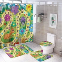 Bathroom Sets with Rugs and Accessories, Autumn Leaves Pattern Printed on Bathroom Decor Sets with Shower Curtain sets and Rugs, Great for Master Bath Beach House Modern Home, 72 x 72 inches