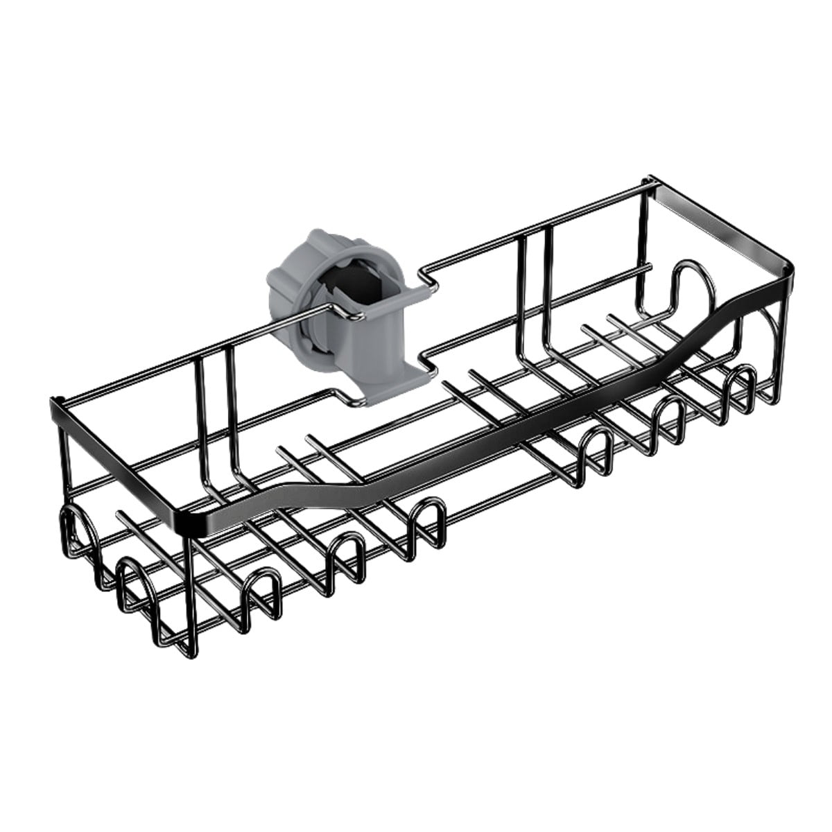 Bathroom Shelf Shampoo Tray Shower Storage Holder Pole Shelve Lifting ...