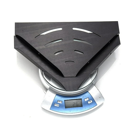 Bathroom Shelf Triangle Basket Storage Mounted Double Layer Corner Shower Bath Storage Holder with hooks (Black)