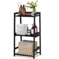 thumbnail image 1 of Bathroom Shelves, 3 Tier Ladder Shelf Bamboo Nightstand Open Shelving, Bookshelf Bookcase End Table Plant Stand for Living Room, Bedroom, Bathroom, Kitchen, Balcony, 1 of 17