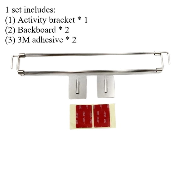 Bathroom Shelves Secure Adjustable Bracket 304 Stainless Steel Bars Shelves Prevents Messy Spills Bathroom Accessories