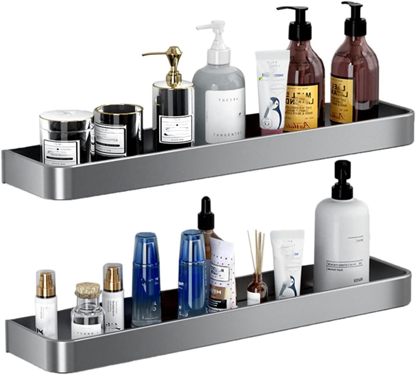 Bathroom Shelves Bathroom Shelf Self Adhesive Shower Shelf No Drilling ...