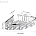 thumbnail image 1 of Bathroom Shower Caddy Corner Shelf, Corner-Hollow Design, Ultra Sturdy Rust-Proof Stainless Steel Shelf Organizer Shampoo Holder, Wall Mounted Storage Rack for Bathroom, Polished Chrome, 1 of 7