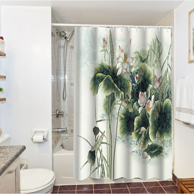 Bathroom Shower Curtain Abstract Flower Color Shower Curtain Bathroom
