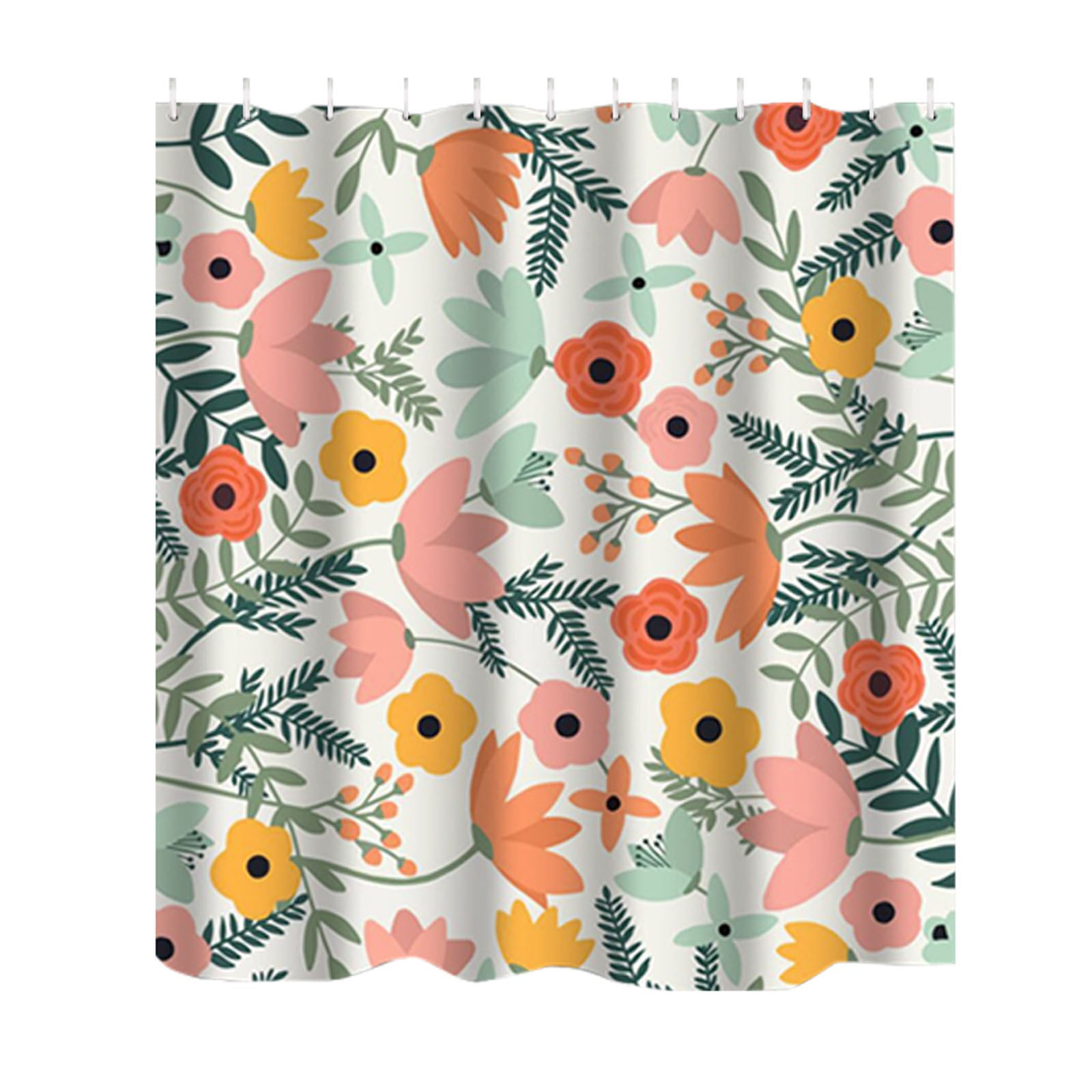 Bathroom Shower Curtain Abstract Flower Color Shower Curtain Bathroom