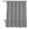 thumbnail image 1 of Bathroom Shower Curtain Black White Vertical Stripes Waterproof Shower Curtains with Hooks, Modern Minimalist Art Bath Curtains Bathtub Curtain Home Decor 72x72in, 1 of 9