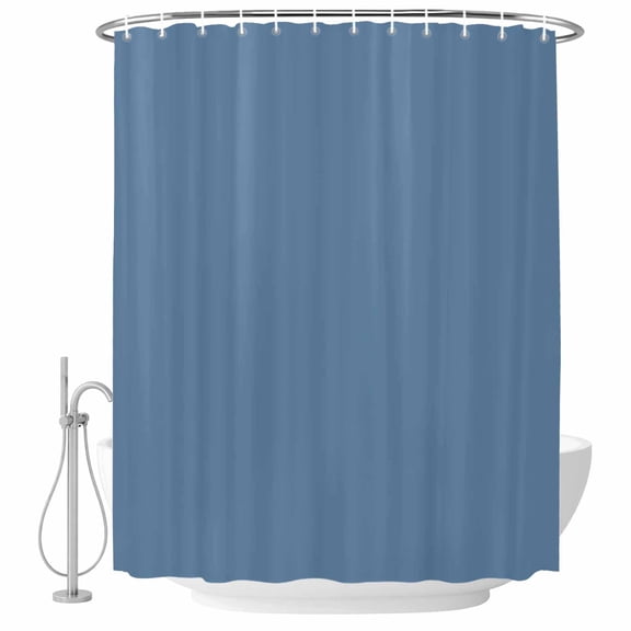 Bathroom Shower Curtain Blonde Blue Pure Color Waterproof Shower Curtains with Hooks, Minimalist Style Bath Curtains Bathtub Curtain Home Decor 60x72in