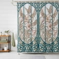thumbnail image 1 of Bathroom Shower Curtain Country Flower Butterfly Waterproof Shower Curtains with Hooks, Vintage Flower Plant Bath Curtains Bathtub Curtain Home Decor 48x72in, 1 of 9